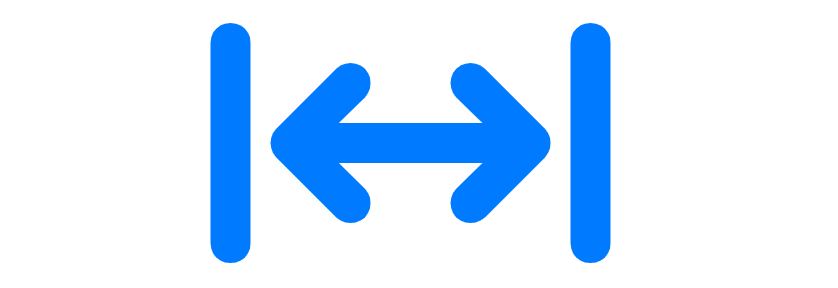 A blue arrow pointing to two different directions

Description automatically generated