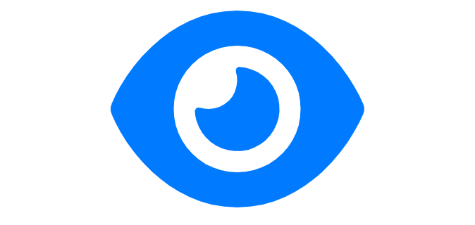 A blue eye with a white circle

Description automatically generated