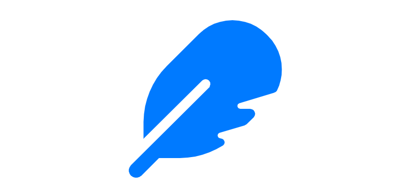 A blue leaf with a white line

Description automatically generated