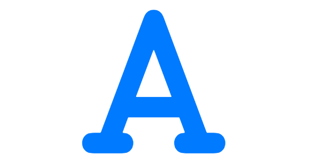 A blue letter a

Description automatically generated